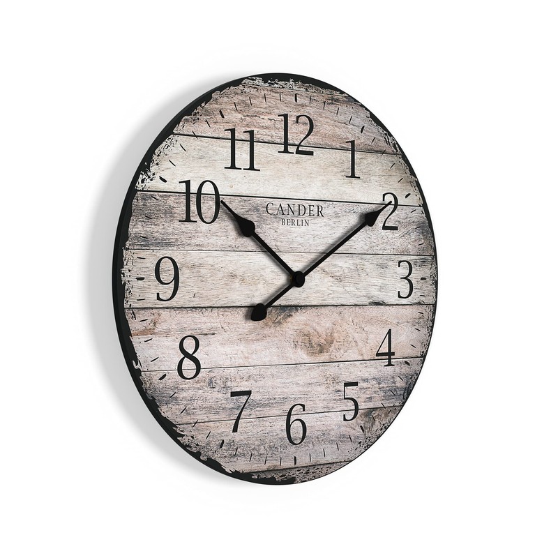 Cander Berlin MNU 7330 Vintage Wall Clock MDF with Silent