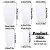 Jeffdad 20 Pcs Makeup Brush Covers, 5 Sizes Clear Make