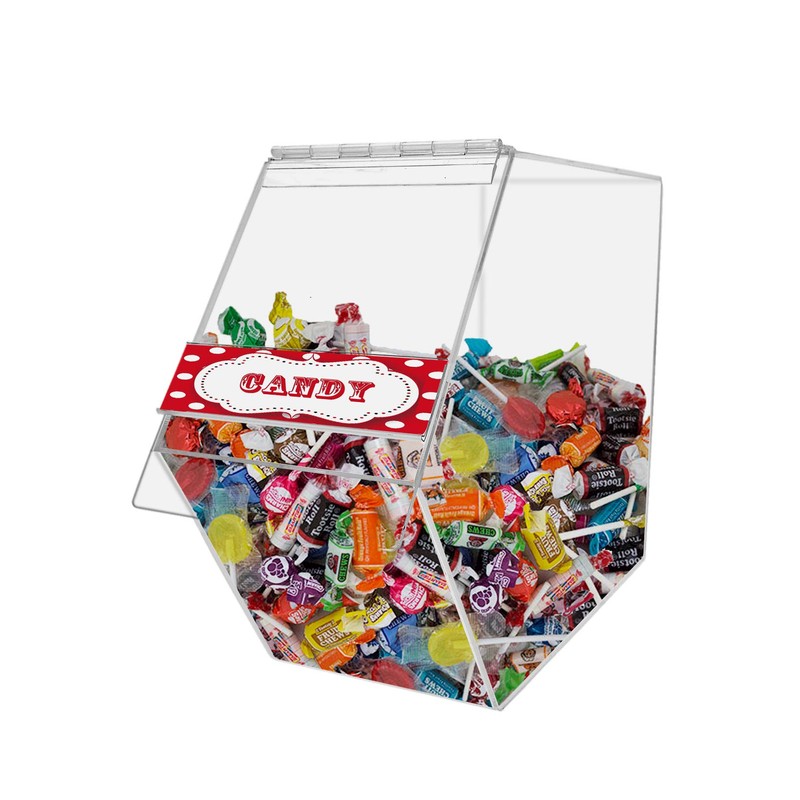 Acrylic Bulk Bread Storage Display Case Bakery Pastry Cookies Bagel