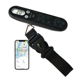 Slide Innovations Digital Luggage Scale, Compatible with Apple Find My (iOS), Suitcase Weight Scale and Tracker, Luggage Weighing Scale with 110-Pound Weight-Indicator Limit, Travel Accessory