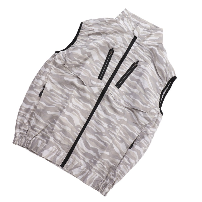 Summer Cooling Fan Vest USB Detachable White Fan Air Conditioning