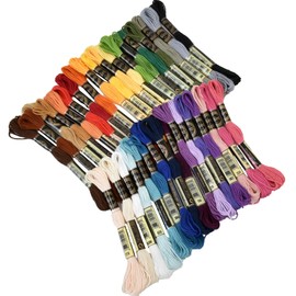 MYmama Embroidery Thread, 35 Pieces, Bulk Purchase, 35 Colors, Cross Stitch Crafts, Dull Color