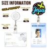 Let Me Tell You About My Jesus Badge Holder Retractable