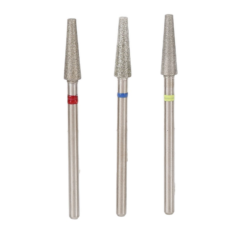 3pcs Nail Drill Bits Professional Russian Style Front Replaceable Grinding