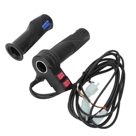 Alomejor E-Bike Throttle Grip 3-Speed Throttle Grip with Cable Universal Throttle Grip for E-Bikes