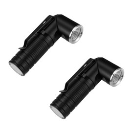 lidefox Flashlight Rechargeable Mini Pocket Flashlights High Lumens 600 Lumen with Magnetic Base Waterproof Tactical Led Flashlight for Camping Outdoor Emergencies（2 Pack