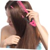 FOMIYES 2pcs Shaped Hair Straightening Comb Portable Handheld Brush Compact