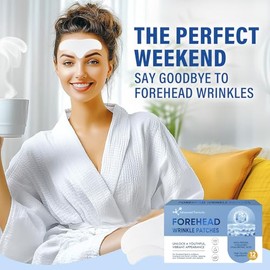 Forehead Wrinkle Patches, Overnight Silicone Wrinkle Patch 12 Pcs, Collagen Anti Wrinkle Patches for Fine Lines & Frown Lines