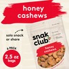 Snak Club Honey Cashews, Honey Glazed Nuts, Kosher Snack, 2.5