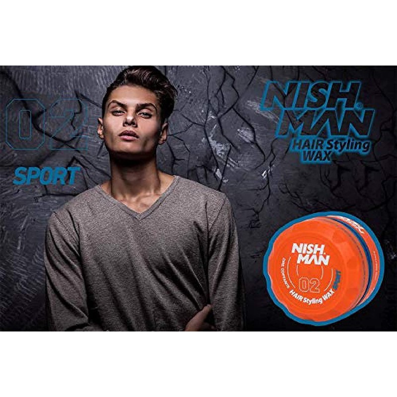 nishman 02 Hair Styling Wax Sport - Honeymelon