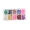 TOAOB 100pcs Colorful Natural Lava Beads Stone Chakra Beads Bulk