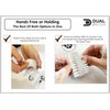 3 x Dual Brush Nail Brush - Hands Free Fingernails