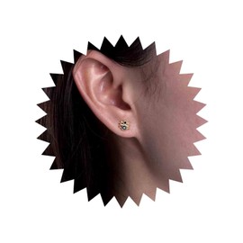 Yheakne Vintage Spider Stud Earrings Gold Spider Earrings Mini Black Spider CZ Earrings Punk Spider Animal Earrings Jewellery for Women and Girls, Zinc