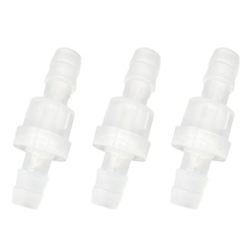 Metaland One Way Check Valve, 3/8" Hose Barb Non Return Plastic Valve for Water Fuel Oil Air Gas (Pack of 3)