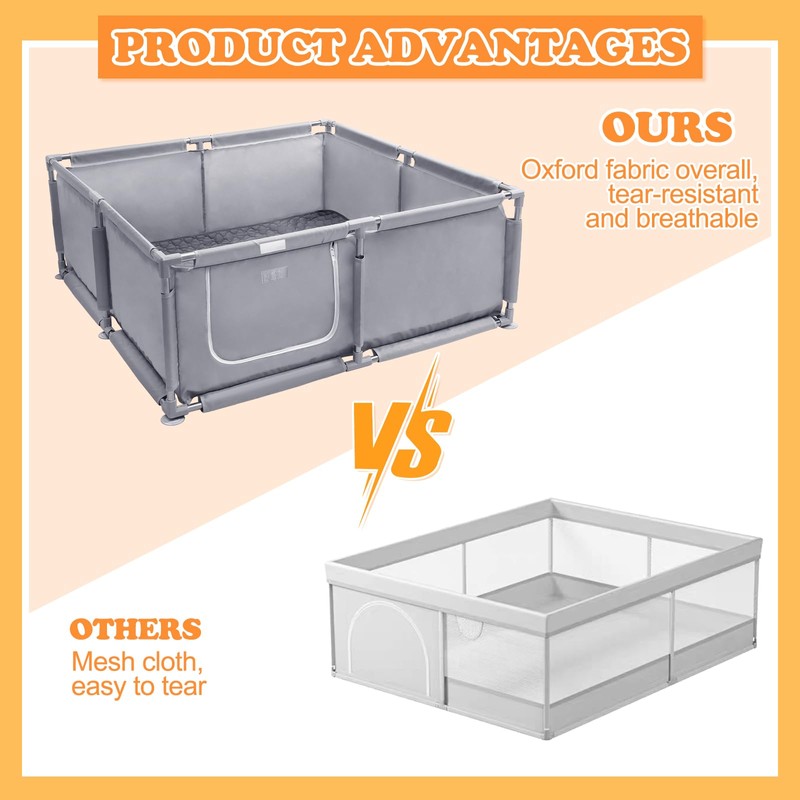 Whelping Box for Dogs and Puppies 48x48x18 inch Pet Whelping