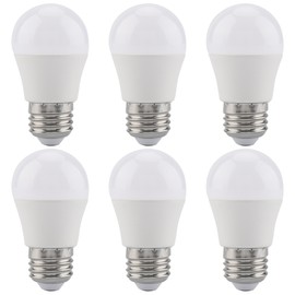 6 PCS 5W Mini LED Light Bulbs Warm White E26 Base G45 Bulb Lamps Illumination Accessory