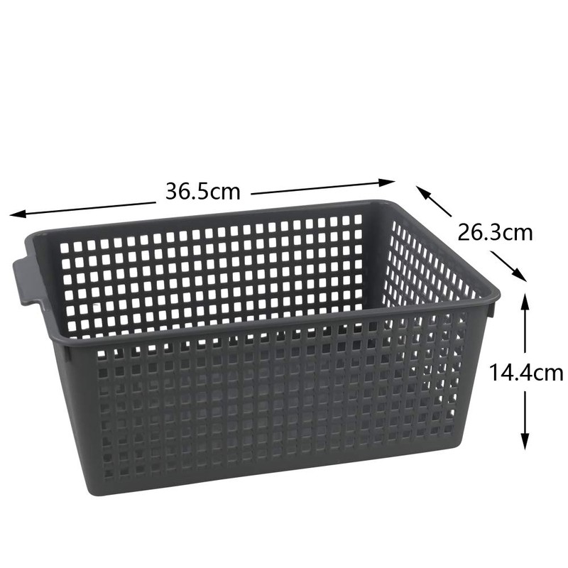 Ortodayes Cupboard Storage Baskets, Set of 3 Storage Baskets, Plastic