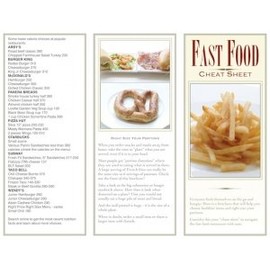 Fast Food Cheat Sheet Brochure - Packets of 25