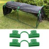 50Pcs Greenhouse Clamp PE Plastic 2 Head Plant Film Clamp