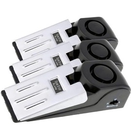 Meichoon 3er Pack Alarm Türstopper Keil Störsender für innen 120db Laute Anti-Diebstahl Tragbar Winddicht für Zuhause Hotel Eindringling Alarm Erkennung Sicherheit Persönlicher Schutz Reisen
