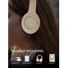Wireless Bluetooth Over-Ear Headphones, Foldable Headset Music Hi-Fi Audio, Deep