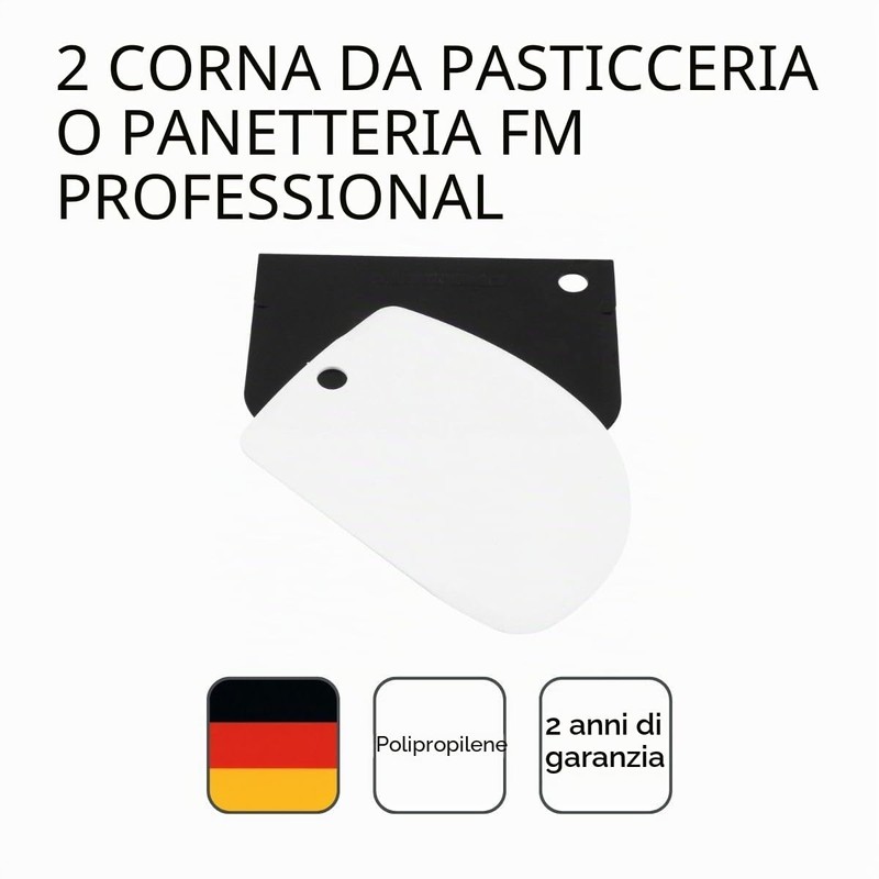 FMprofessional 21543.0 Raschietto Set da 2 Pezzi, Nero/Bianco, NC