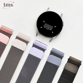 TMS Galaxy Watch Strap 1ea, Type:One-Touch Metal / 20mm Silver