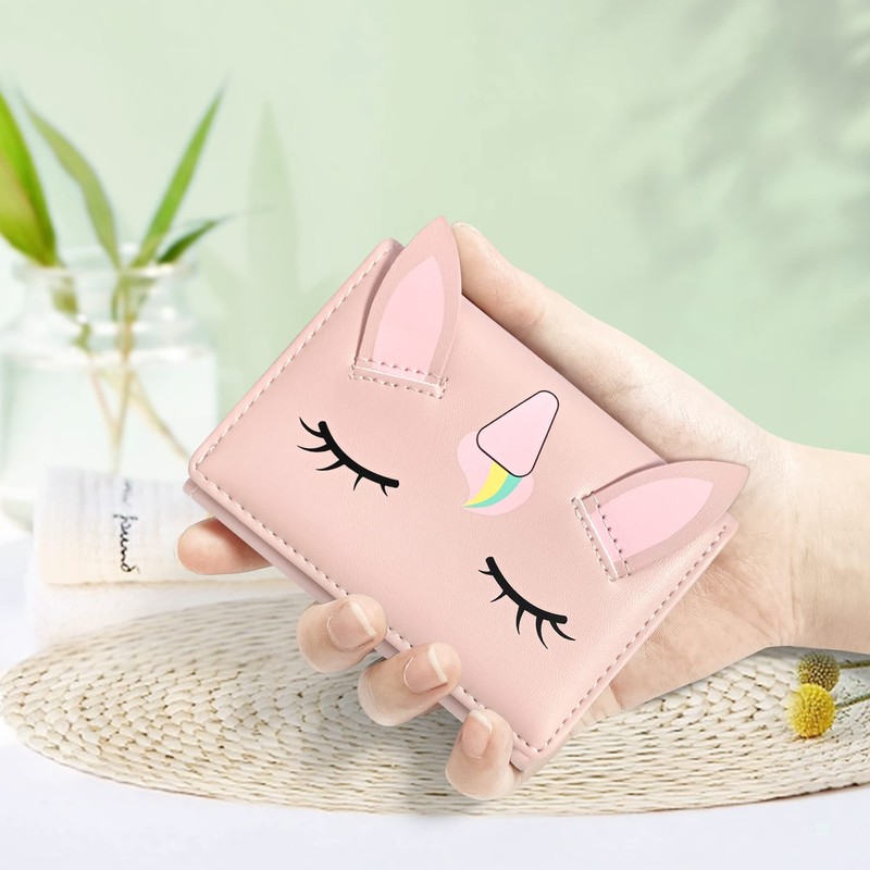 SNCCJ Cute Small Wallets for Women, Fashion Tri-folded Wallet for