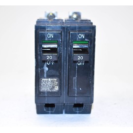 General Electric GE Industrial THQB2120 2 Pole, 20 Amp 120/240V Bolt-on Circuit Breaker, COLOR