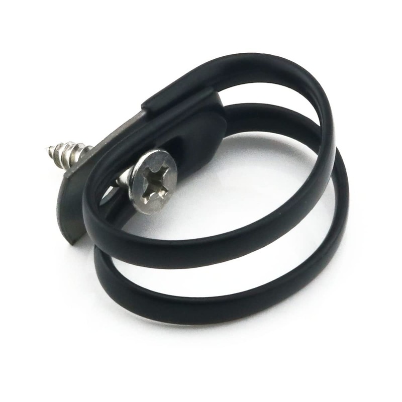 DGHAOP 10pcs Cable Clamp 100x10x6mm Insulated Clamp Carbon Steel Flexible