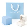 Canal 4°C K10 Earrings, Birthstone, K10, Tanzanite/Diamond