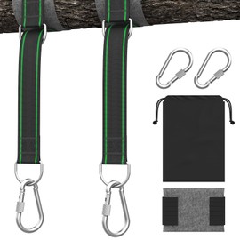 Hammock Straps Tree Swing Straps Set Of 2 Hammock Tree Straps Swing Straps Hanging Kit Hammock Chair Hanging Garden Furniture Supplies Holds 1200KG
