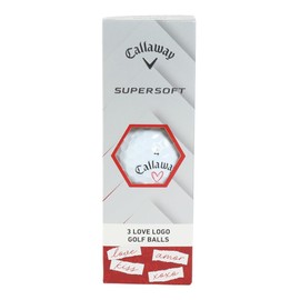 Callaway Golf Balls SUPERSOFT 25 LOVE 3B PK SLEEVES (3 PACK) (White/FF/Men's, Lady's, Jr)