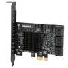 PCI E to SATA3.0 Expansion Card 8 Ports Adapter Riser