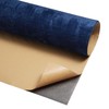 HelloWall Blue Velvet Fabric Wallpaper Peel and Stick Felt Contact