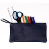 Clairefontaine - Ref 410167C - Coloured Leather Flat Pencil Case