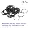 sourcing map 100 Pack Rubber Band Stretchable Rubber Elastic Band