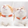 Red Cat Collar with Bell, Reflective Safety Soft Nylon Break