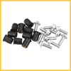 REPAIROCK 10pcs M5 5mm Motorcycle Windscreen Screw Fairing Bolt Silver