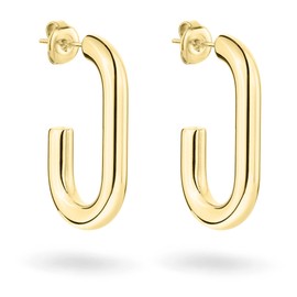 Liebeskind Berlin Creole Earrings Silver, Stainless Steel, No Gemstone