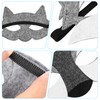 Nuobesty Pack of 3 Felt Wolf Face Masks Animal Masks
