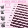 SLSXNL Lash Clusters Natural Wispy 9-14MM D Curl Eyelash Clusters