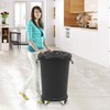 W B D WEIBIDA Trash Can Dolly Wheels Adjustable 15-19