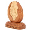 Wooden Holy Family Figurine Statue Exquisite Delicate Durable Stable Beech