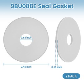 NBPLUS 9BU088E Silicone Rubber Gasket for Toto Aquia Toilets, Gerber Dual Flush, Costco Watermark One-Piece, Leak-Proof Toilet Flush Valve Seal Replacement Parts 2 Pack
