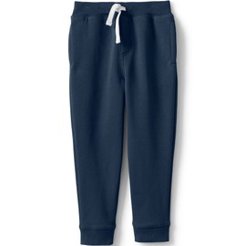 Lands' End Uniform Coed Kids Jogger Sweatpants Classic Navy Kids X-Small