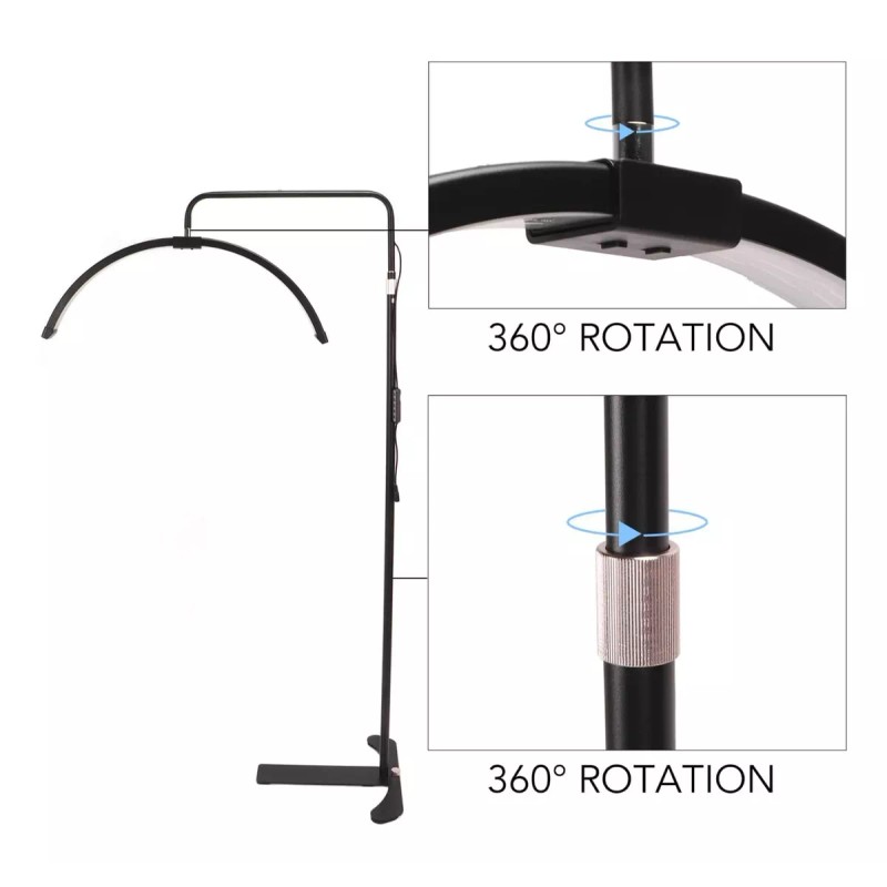 Velika Lampara Para Pestañas 1x1 Microblading Led 36w Con Control