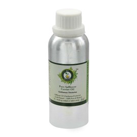 R V Essential Pure Safflower Carrier Oil 300ml (10oz)- Carthamus Tinctorius (100% Pure and Natural Cold Pressed)
