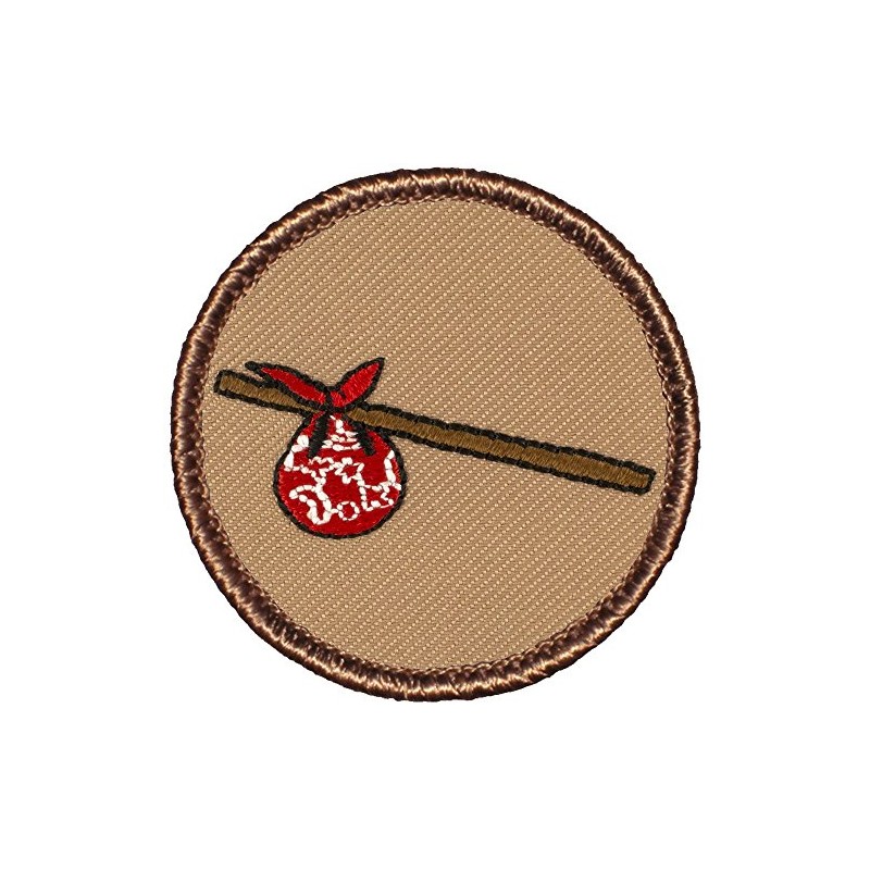Hobo Patrol Patch - 2" Diameter Round Embroidered Patch (Sew-on)