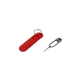 Faotup 6PCS Red+White+Black Cute SIM Card Removal Tool,Universal SIM Pin,SIM Card Pin Ejector Tool Keychain,SIM Needle(Red,White,Black Each Two)